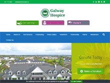 Tablet Screenshot of galwayhospice.ie